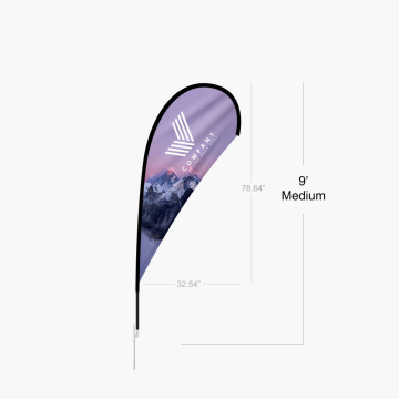 9ft Teardrop Flag (Medium)