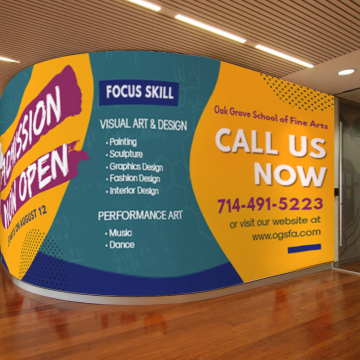 Low Tack Wall graphics Price is for Sqft